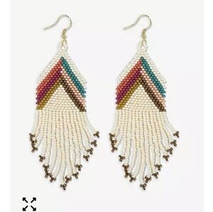 Bohemian Beaded Fringe Earrings